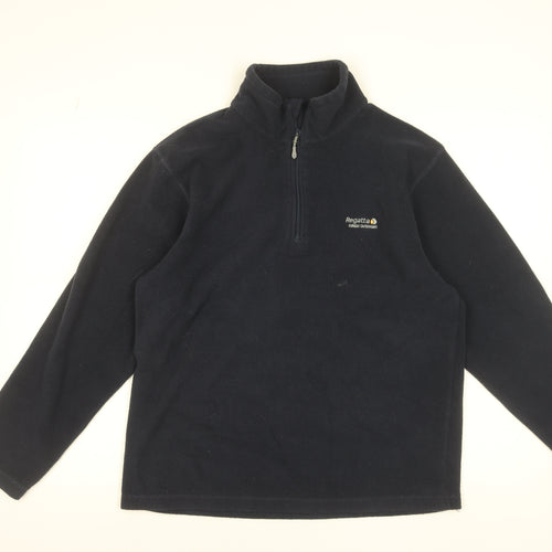 Regatta Mens Blue Fleece Sweatshirt M 1/2 Zip Outdoor Pullover