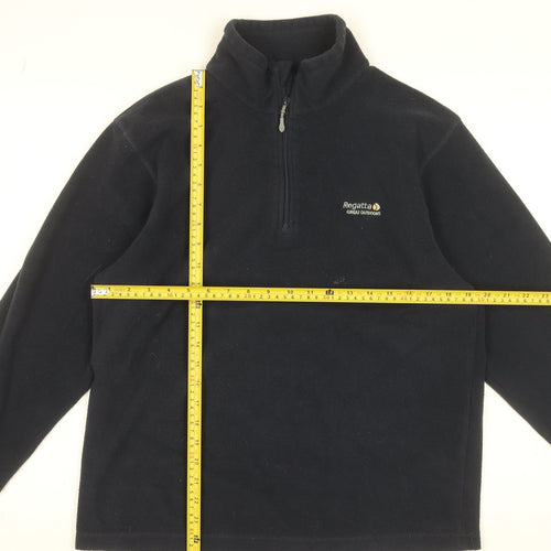 Regatta Mens Blue Fleece Sweatshirt M 1/2 Zip Outdoor Pullover