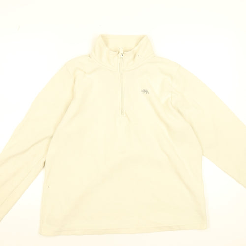 Ridge & Co. Women’s Beige Fleece 1/2 Zip Pullover Sweatshirt Size 16