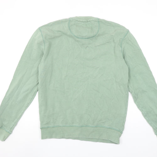 Jack Wills Mens Green XS Crew Neck Cotton Sweatshirt