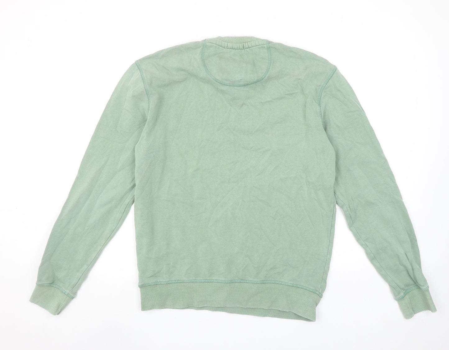 Jack Wills Mens Green XS Crew Neck Cotton Sweatshirt