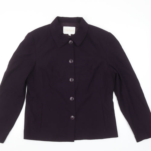 Lakeland Womens Purple Size 14 Tailored Single Breasted Suit Jacket