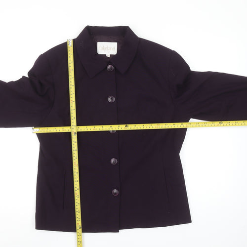 Lakeland Womens Purple Size 14 Tailored Single Breasted Suit Jacket