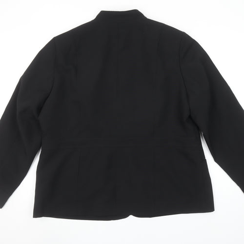 Wardrobe Women's Black Size 20 Tailored Shawl Collar Suit Jacket