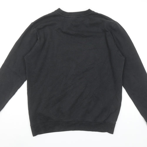 Mennace Men's Black Crew Neck Logo Sweatshirt Size S