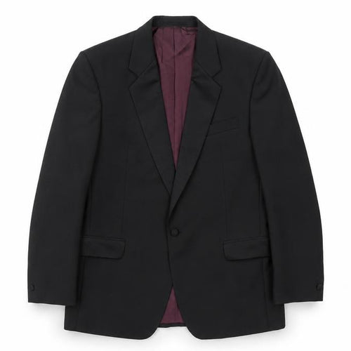 Executex Men's Black 42R Shawl Lapel Single-Breasted Suit Jacket
