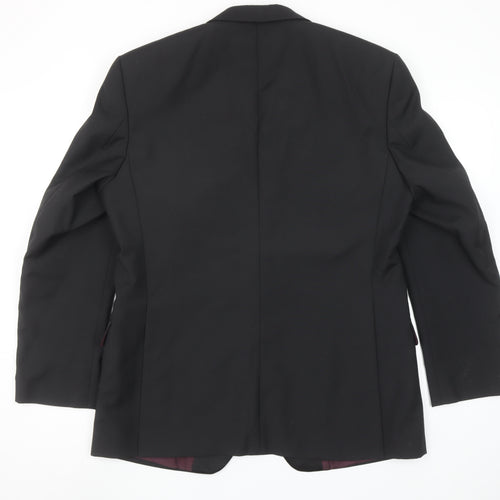 Executex Men's Black 42R Shawl Lapel Single-Breasted Suit Jacket