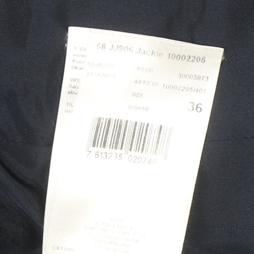 JOOP! Women's Blue Wool Blend Slim Fit Single-Breasted Blazer Size 8