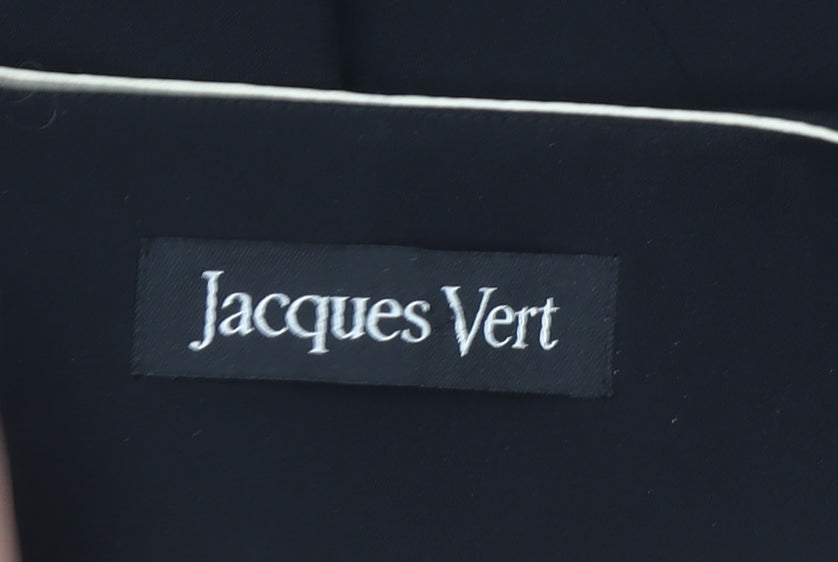 Jacques Vert Women's Black Tailored Blazer Size 10 Classic Formal Jacket