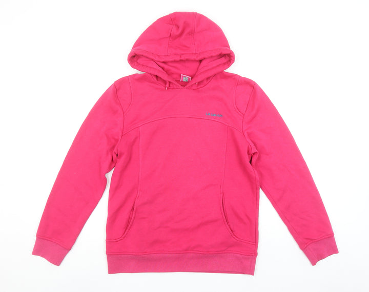 LA Gear Women’s Pink Pullover Hoodie Size 8 Polyester Cotton