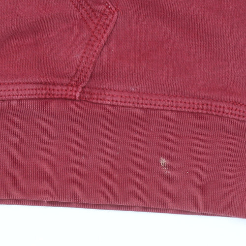 Nike Men's Red Pullover Hoodie M Regular Fit Fleece Sportswear