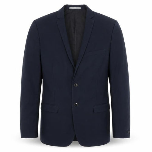 Red Herring Men's Blue 40L Long Regular Fit 2-Button Blazer Jacket
