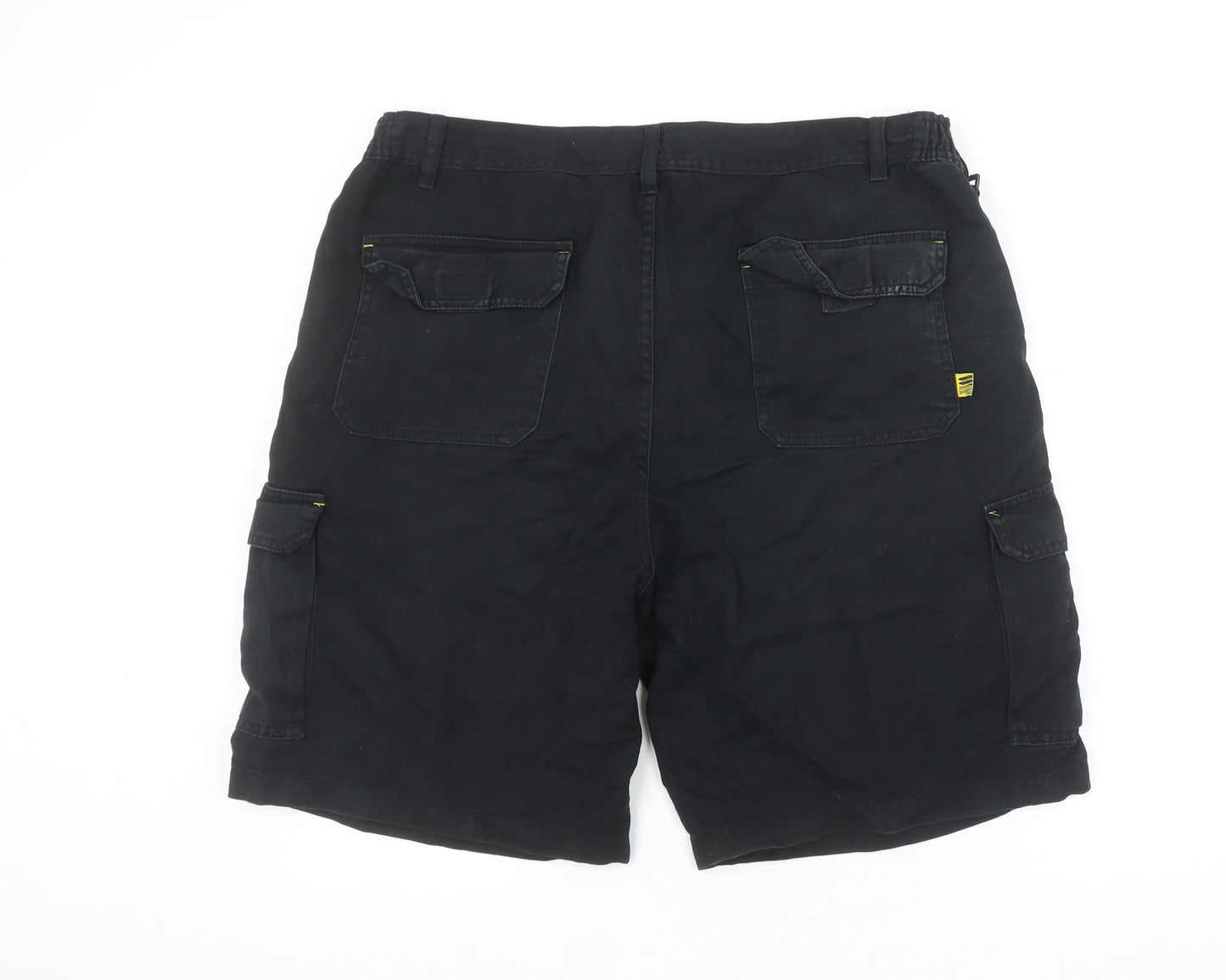Workwear Men’s Black Cotton Cargo Shorts Size 40 Workwear Style