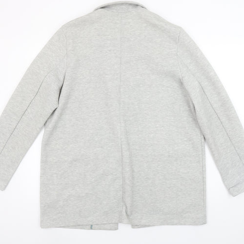 Next Women's Grey Jersey Blazer Jacket Size 16 Regular Fit