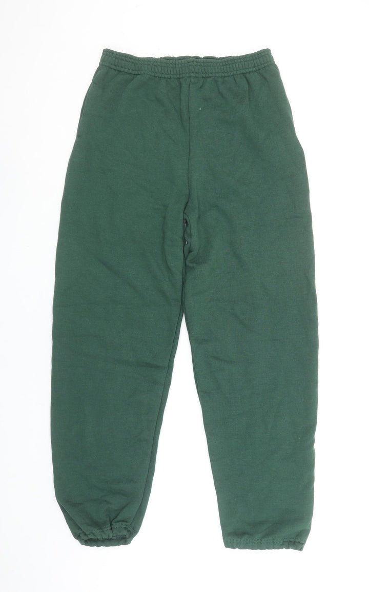 Russell Boys Green Sweatpants XXL Age 11-12 Elastic Waist Joggers