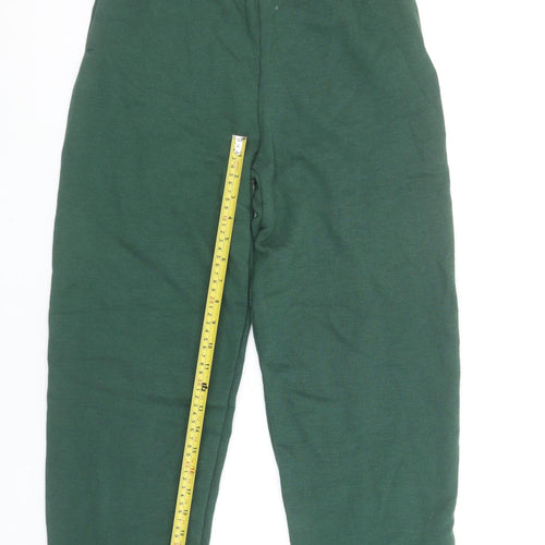 Russell Boys Green Sweatpants XXL Age 11-12 Elastic Waist Joggers