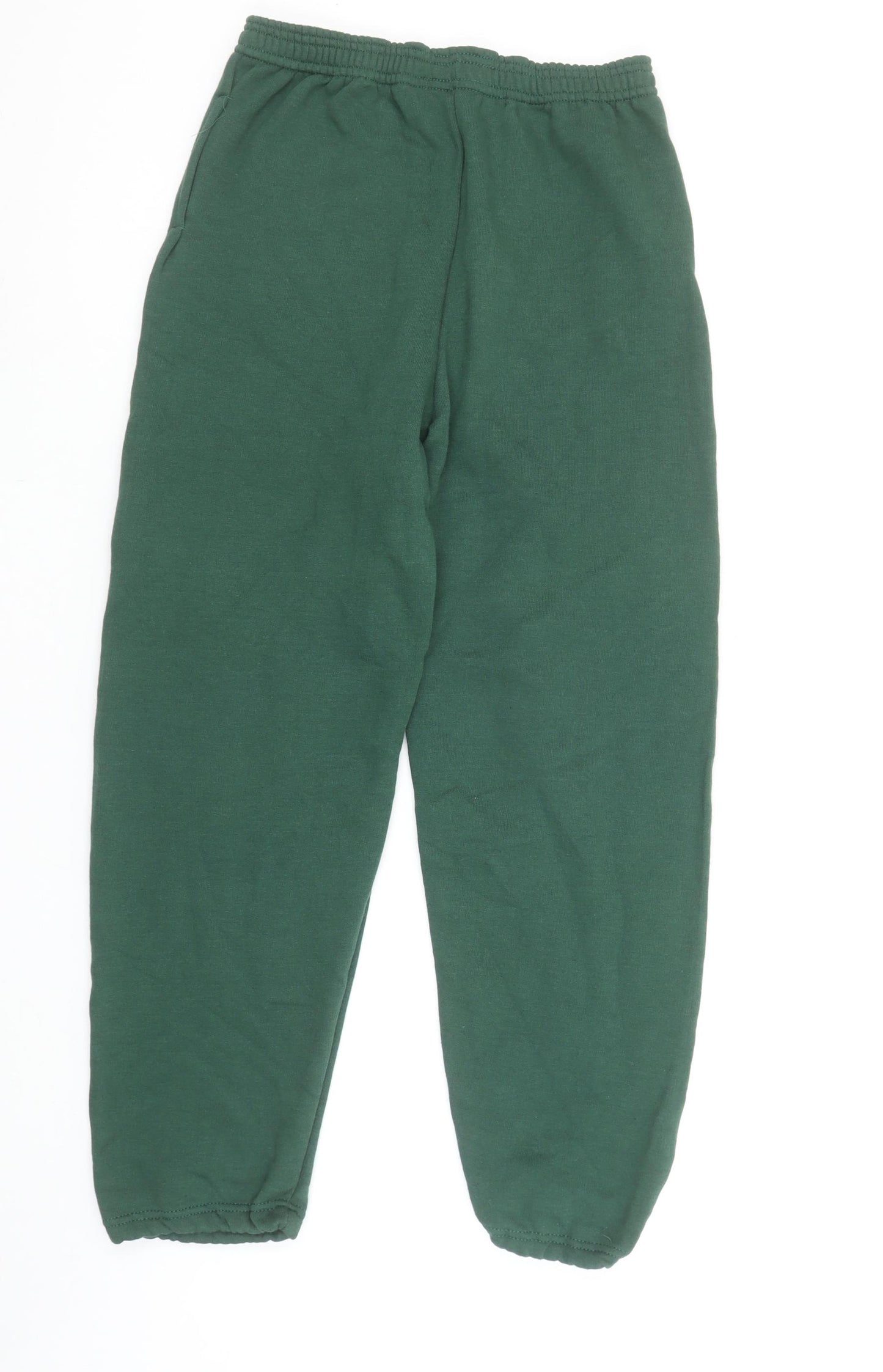 Russell Boys Green Sweatpants XXL Age 11-12 Elastic Waist Joggers