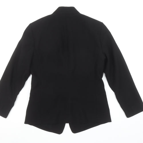Esprit Women's Black Shawl Lapel Blazer UK 8 Slim Fit Tuxedo Jacket
