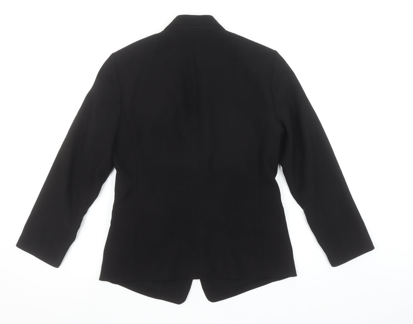 Esprit Women's Black Shawl Lapel Blazer UK 8 Slim Fit Tuxedo Jacket