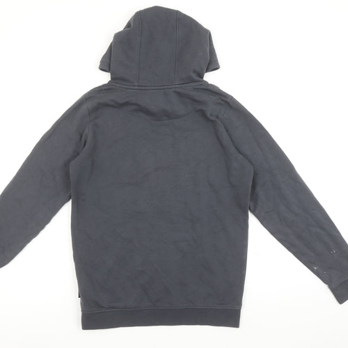 Ben Sherman Boys Black Pullover Hoodie 12-13 Years Cotton Logo Design