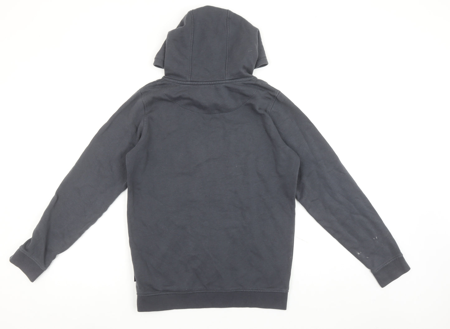 Ben Sherman Boys Black Pullover Hoodie 12-13 Years Cotton Logo Design