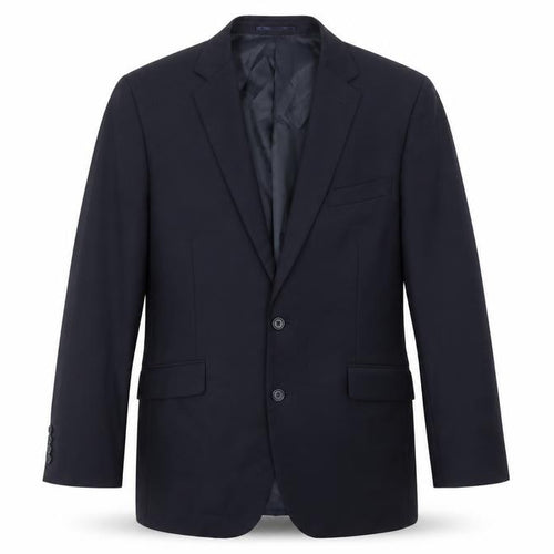 Brook Taverner Men's Navy Blue Wool 38R Two-Button Blazer Jacket