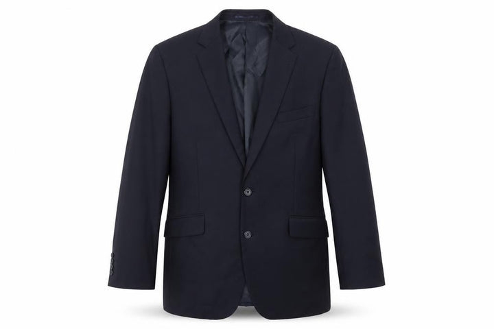 Brook Taverner Men's Navy Blue Wool 38R Two-Button Blazer Jacket