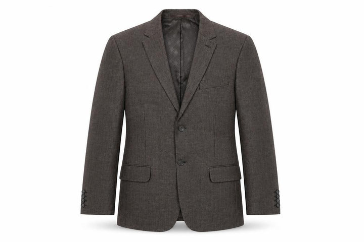 Jeff Banks Men Brown 38R Classic Wool Blend Two Button Blazer