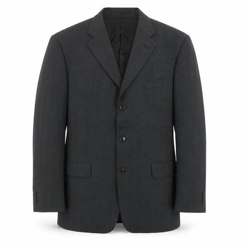 Westbrook Men's Grey Pinstripe Wool Blend 44R Suit Jacket