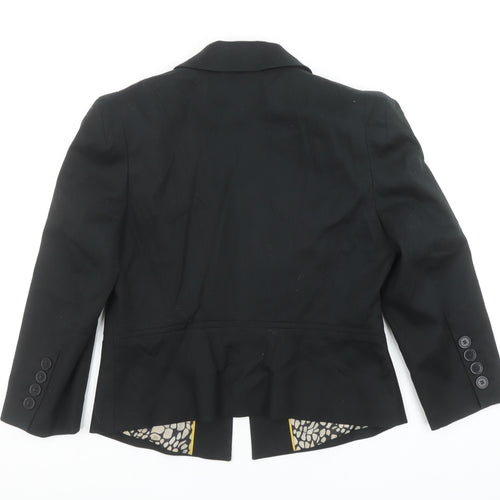 Marks and Spencer Women’s Black Tailored Blazer Jacket Size 14 Limited Collection
