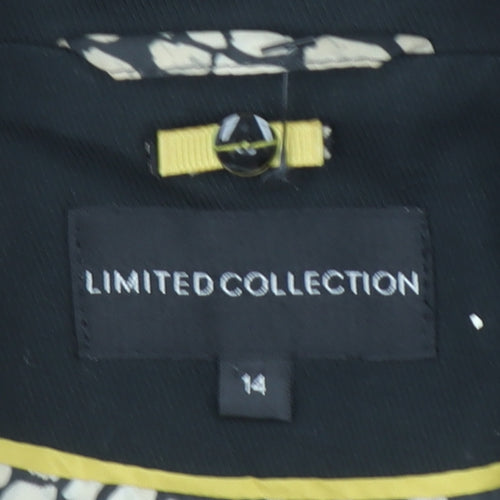 Marks and Spencer Women’s Black Tailored Blazer Jacket Size 14 Limited Collection