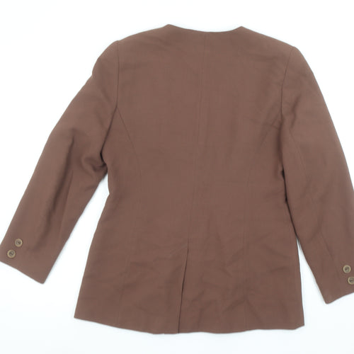 Hamells Women's Brown Size 12 Single-Breasted Blazer Jacket