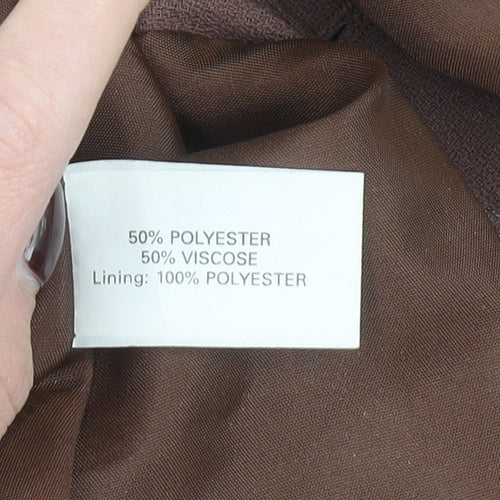 Hamells Women's Brown Size 12 Single-Breasted Blazer Jacket