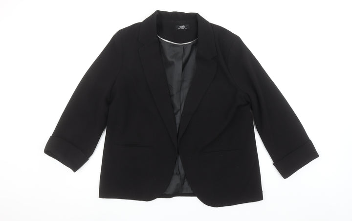 Wallis Women's Black UK 16 Classic Single-Breasted Blazer Jacket