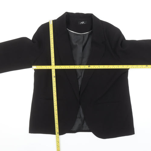 Wallis Women's Black UK 16 Classic Single-Breasted Blazer Jacket