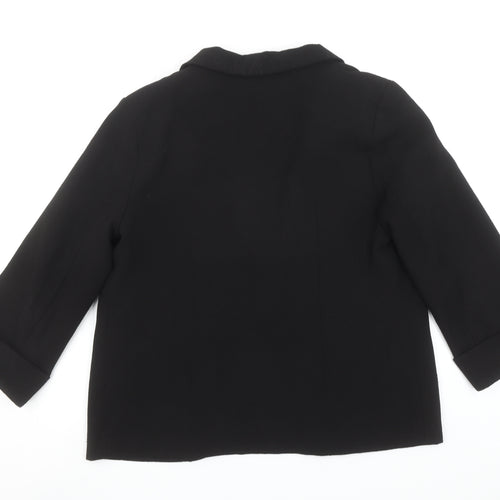 Wallis Women's Black UK 16 Classic Single-Breasted Blazer Jacket