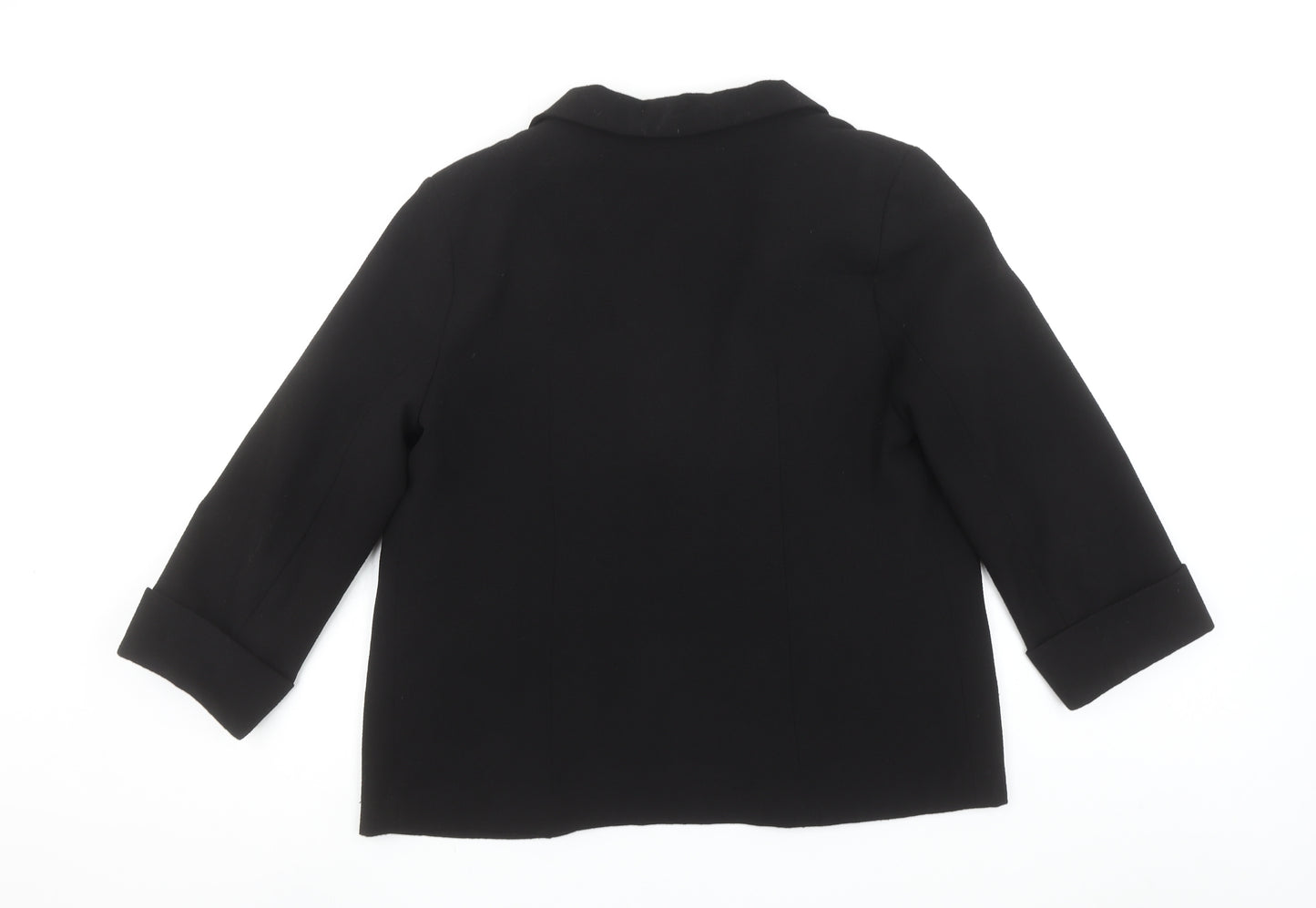 Wallis Women's Black UK 16 Classic Single-Breasted Blazer Jacket