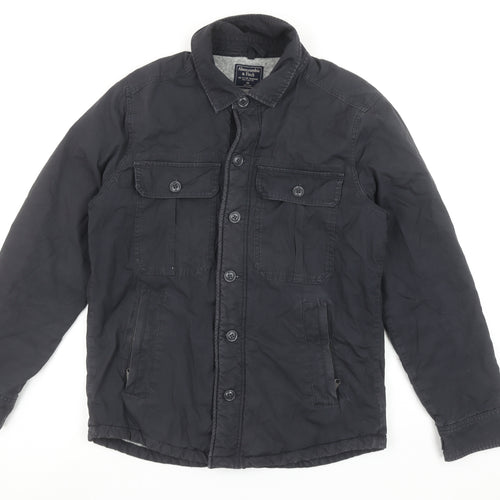 Abercrombie & Fitch Men's Black XS Lined Cotton Jacket