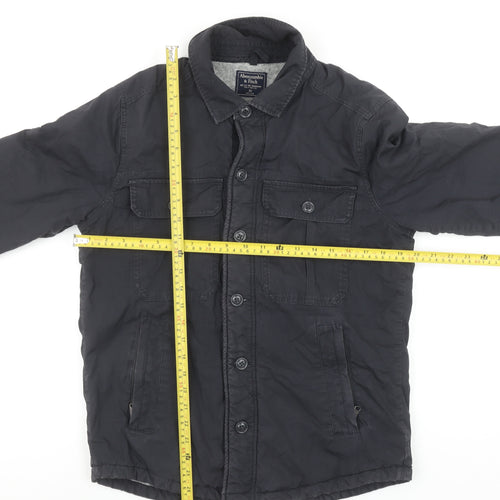 Abercrombie & Fitch Men's Black XS Lined Cotton Jacket