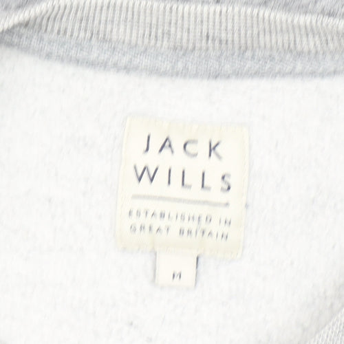 Jack Wills Men's Grey Crew Neck Sweatshirt M Regular Fit Pullover