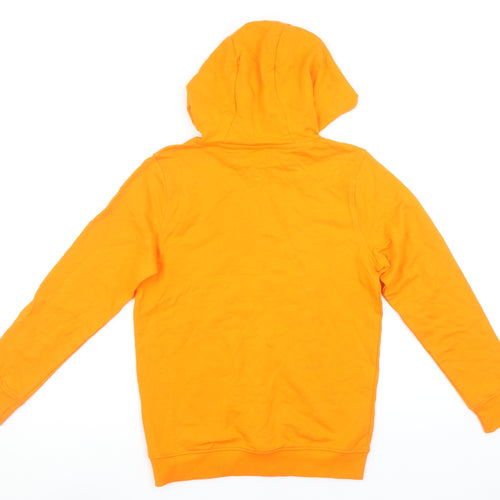 Nerf Boys Orange Pullover Hoodie 10-11 Years Graphic Print Cotton