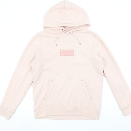 Abercrombie & Fitch Women's Beige Pullover Hoodie S Soft Fleece
