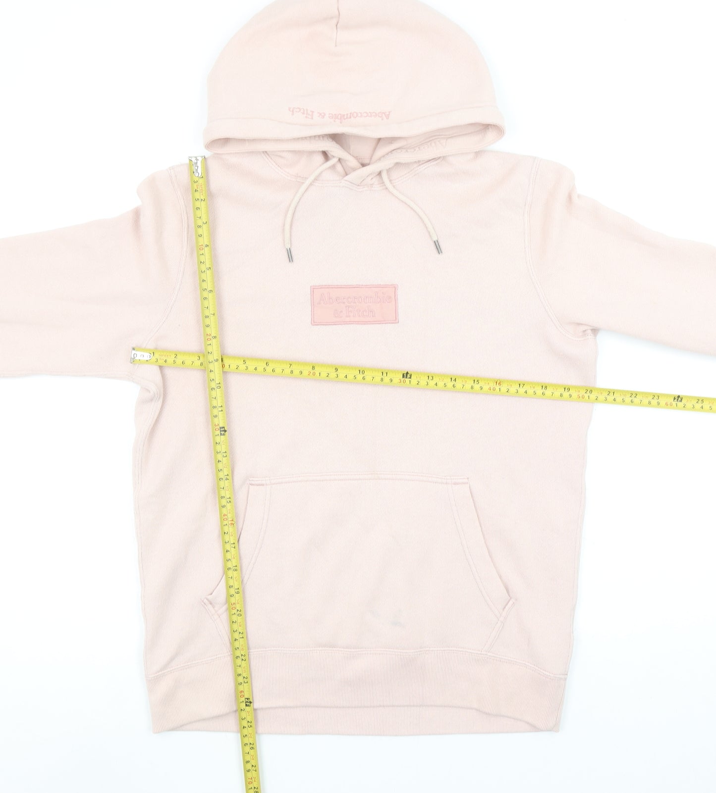 Abercrombie & Fitch Women's Beige Pullover Hoodie S Soft Fleece
