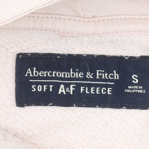 Abercrombie & Fitch Women's Beige Pullover Hoodie S Soft Fleece