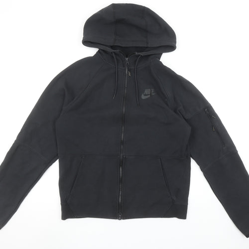 Nike Women’s Black Full Zip Hoodie Small Cotton Blend