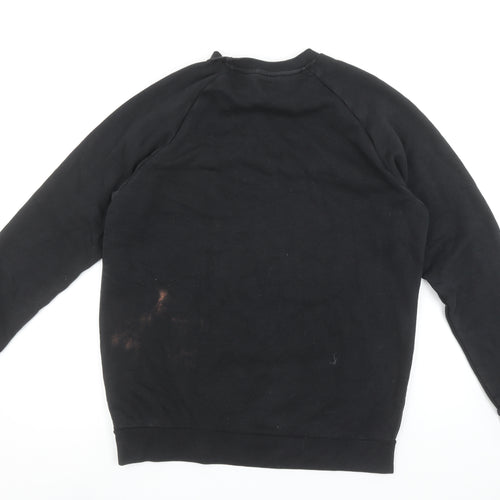 Adidas Men's Black Crew Neck Pullover Sweatshirt Size M