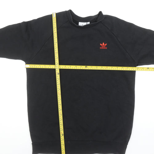 Adidas Men's Black Crew Neck Pullover Sweatshirt Size M