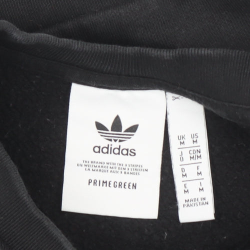 Adidas Men's Black Crew Neck Pullover Sweatshirt Size M