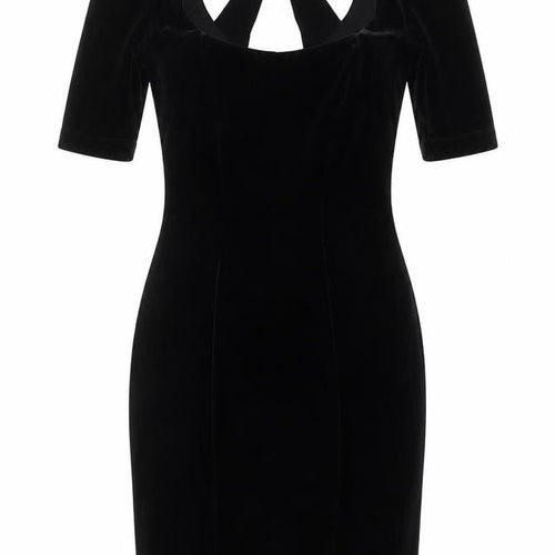 Kimchi Blue Women’s Black Velvet Cut Out Bodycon Party Dress XS