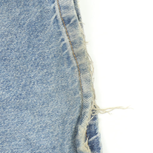Stradivarius Womens Blue High Rise Straight Jeans UK 10